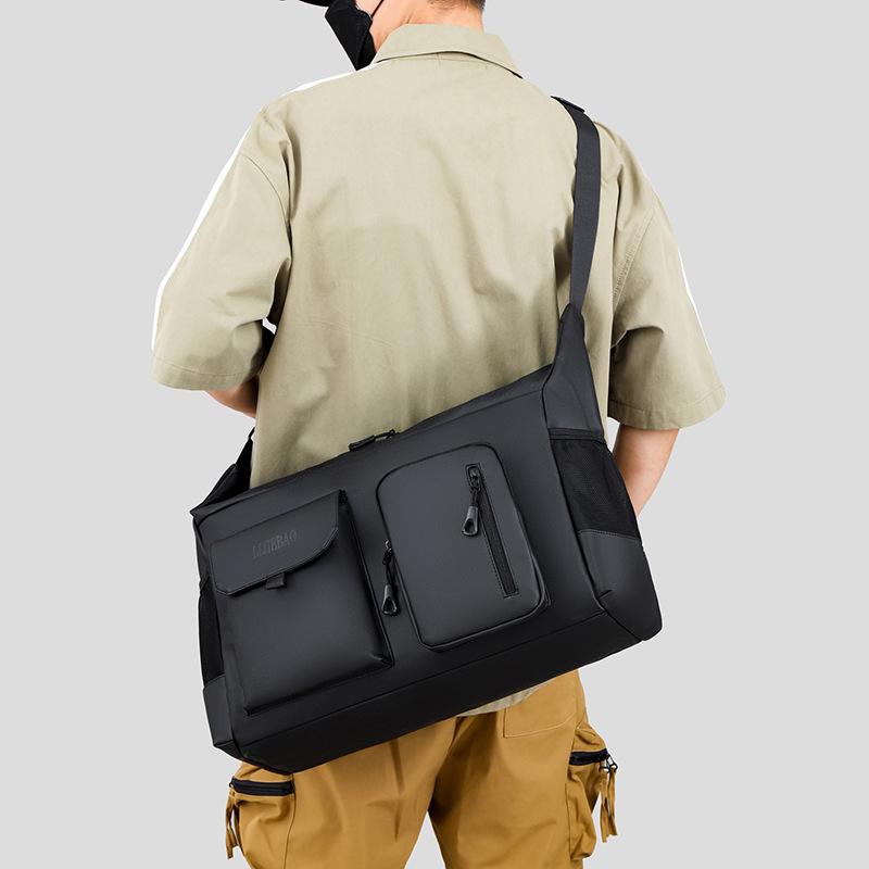 Men's Backpack for Business Trip, Multi-pocket Classification, Fashionable Design, Luggage Bag Casual Portable Crossbody Travel Bag