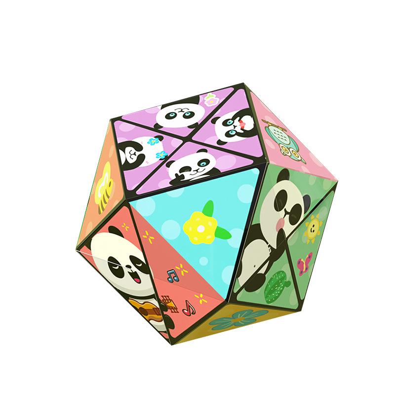 Panda 3D Geometry Folding Rubik's Cube - Versatile Educational Toy for Kids