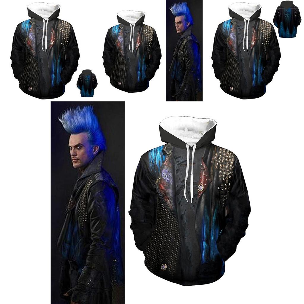 Luxuriously Soft Descendants 3 Hades Hoodie Cosplay Costume For Unisex Comfort