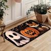 1PC Halloween Pumpkin Ghost Kitchen Rug Non-Slip Door Mat Pop Design Bathroom Rug Bath Mat Carpet for Home Sink Laundry Decor