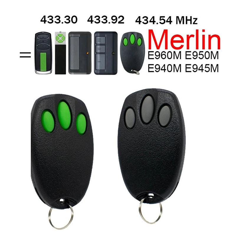 Merlin+2.0 Fit For E945 E943M E945M E950M Garage Door Remote Control Keychain 433.92Mhz Replacement Garage Remote Control