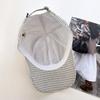Spring Summer Plaid Embroidery Baseball Cap Korean Fashion Casual Outdoor Sunshade Duckbill Hat for Men Women
