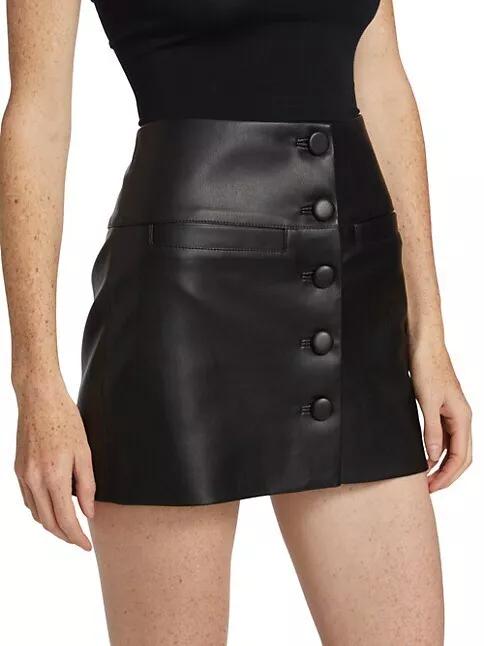 Black Skirt Party Soft Women Slim Fit Designer Genuine Lambskin Leather Unique