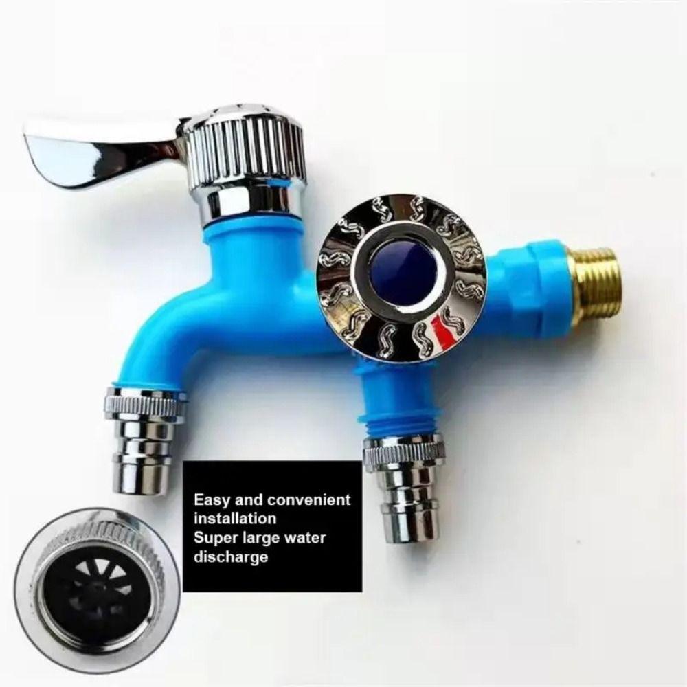 Universal Interface Washing Machine Faucet POM Bronze Multi-function Double Nozzle Water Tap Double Nozzle Faucet