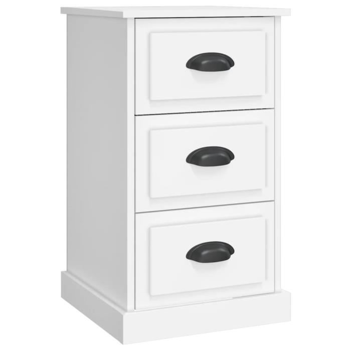 VidaXL Table de chevet blanc 39x39x67 cm bois d'ingénierie 816160