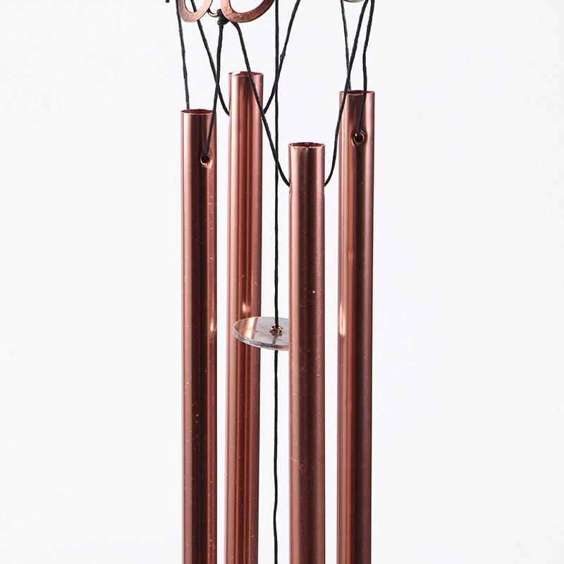 Rooster Wind Chime with Iron Tubes, 75cm Metal Wind Chime for Balcony Garden, Creative Cross-Border Hanging Decor