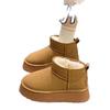 Snow Boots Women's 2025 New Fashion Winter Round Head Warm Bread Shoes One Pedal Piled Thickened Cotton Shoes