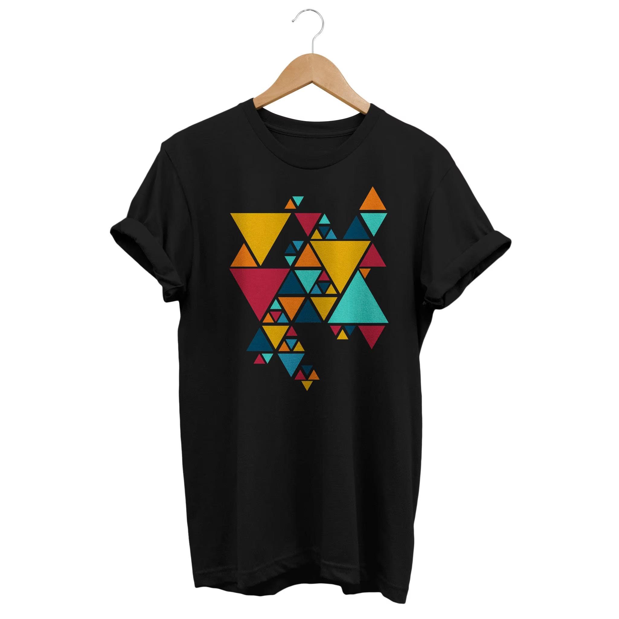 

Geometric Abstract Tshirt Artsy Minimalist Graphic Mens Tracksuit Summer Casual Pullover Oneck Shortsleeved Sportswear Tops 4XL