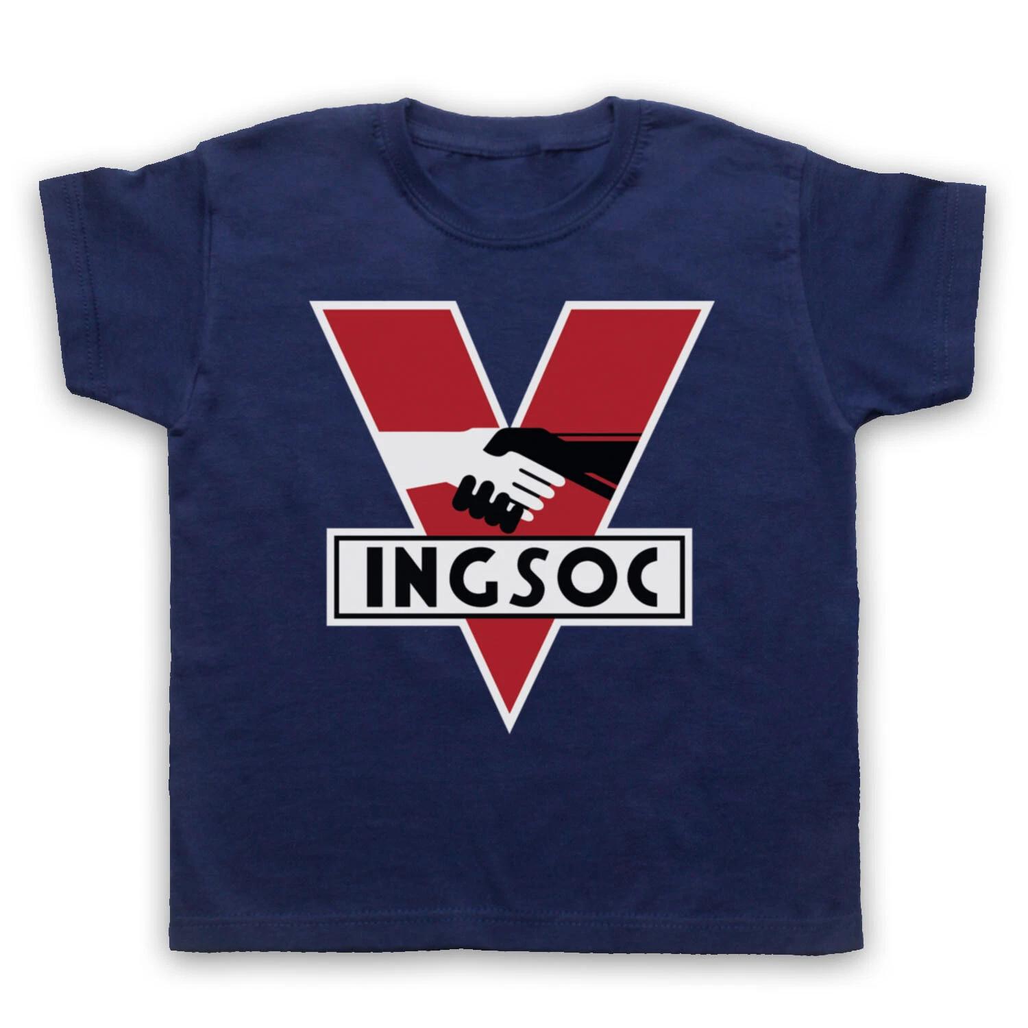 NINETEEN EIGHTY-FOUR 1984 INGSOC POLITICAL PARTY LOGO KIDS CHILDS T-shirt 160