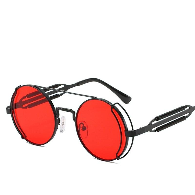 Metal Steampunk Sunglasses Men Women Fashion Round Glasses Brand Designer Vintage Sun Glasses High Quality Oculos De Sol UV400