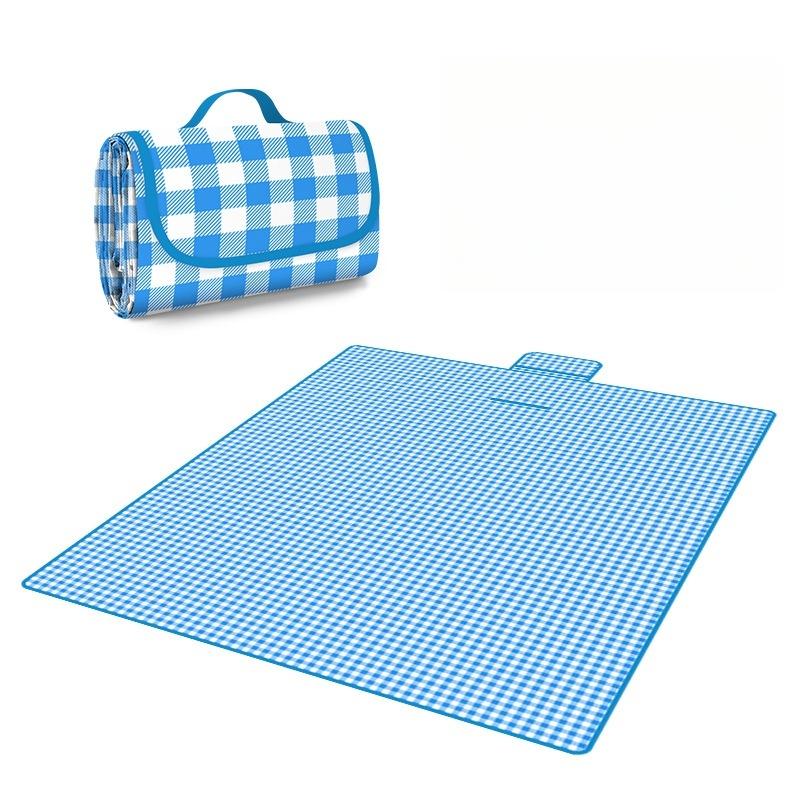 

1PC 150x150cm Picnic Blanket Beach Mat Washable Lightweight with Handle Red Checkered for Hiking Travelling Outdoor Camping Park 150x150cm синий