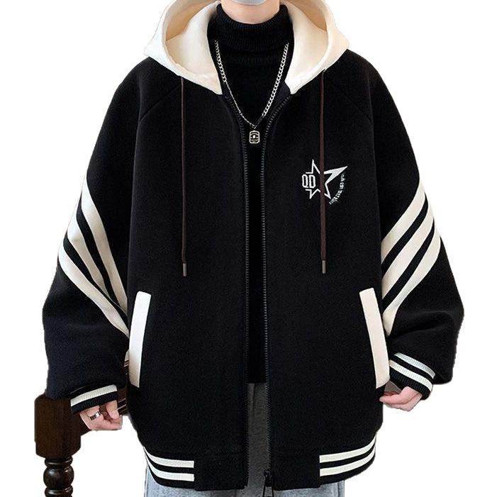 Trendige Baseball-Kapuzenjacke für Jungen in Übergröße