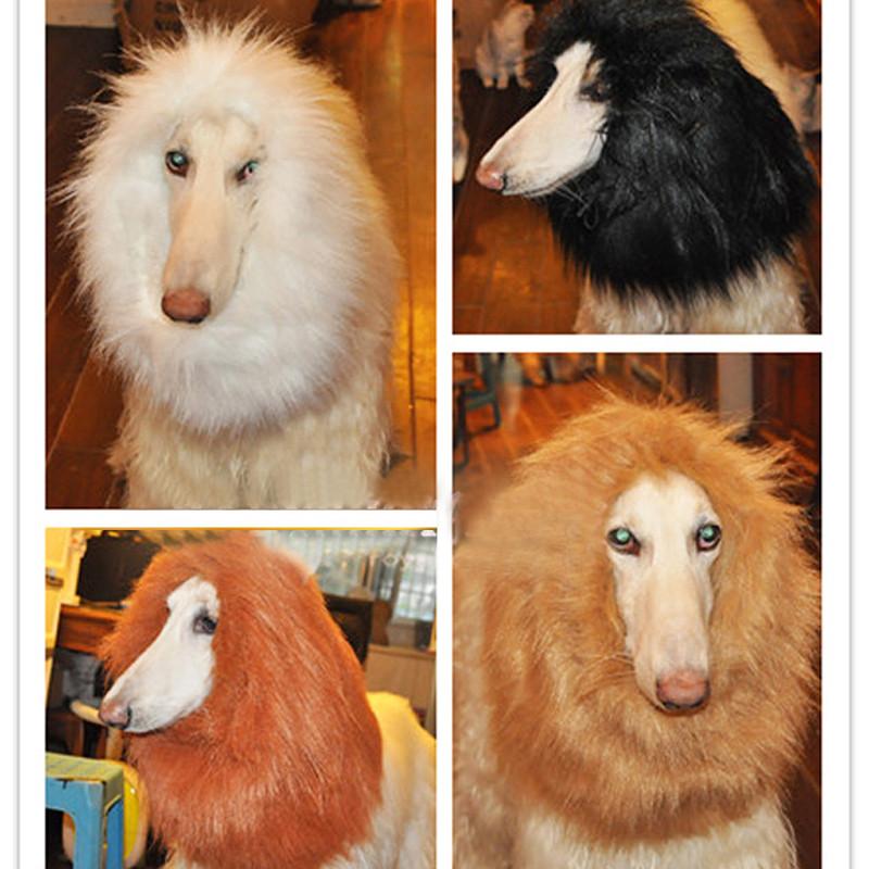 Pet Costume Lion Mane Wig For Dog Halloween Festival Dress Up Prop Fashion Gift
