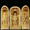 Folding Box Buddha Statue Ornament Guanyin Sculptures, Collapsible Sculpture God of Wealth Crafts Office Home Bedroom Decoration