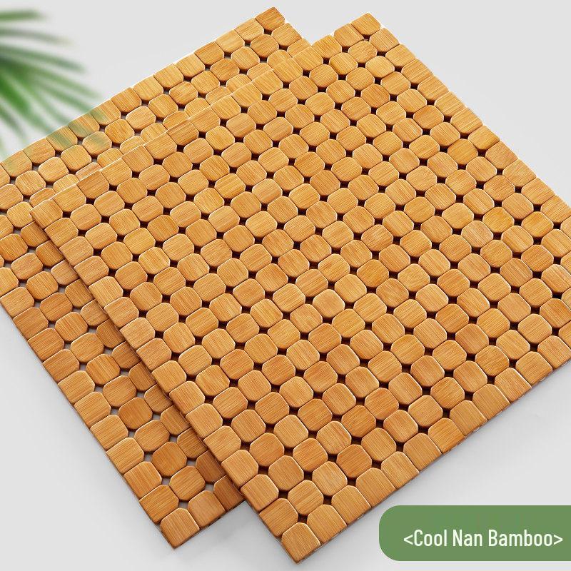 Breathable Bamboo Cooling Seat Cushion for Long Summer Use - Ideal for Office Chairs and Cars.