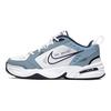Nike Air Monarch 4 Cuir PU Augmentant la Hauteur Augmentant la Hauteur Baskets Basses Épaisses Unisexes Bleu Blanc 415445-102(TeamS-QD)