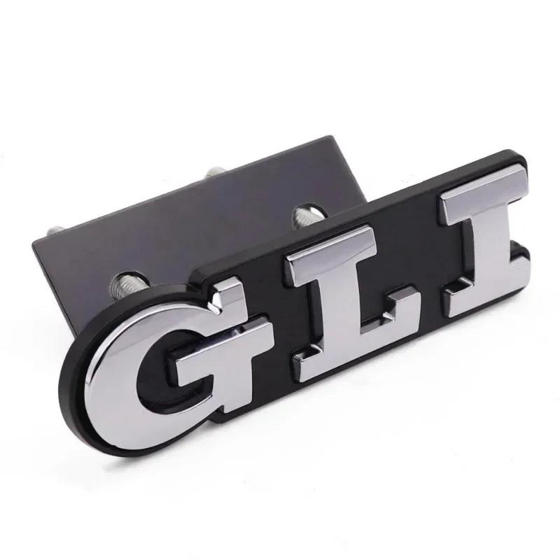 3D Metal Car Letters GLI Logo Rear Trunk Front Grill Badge Emblem Sticker Decals For Jetta MK2 MK4 MK5 MK6 MK7 MK8