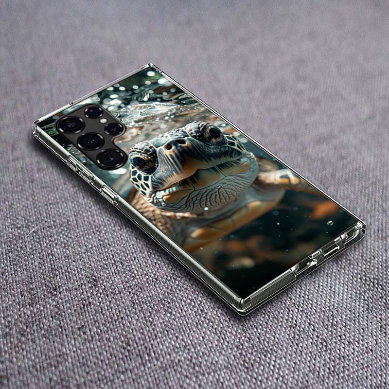 Marine Organisms, Sea Turtles, And Animals Phone Case For Samsung Galaxy S24 S23 S21 S20 FE S22 S26 Ultra S25 Edge S10 Plus Cove