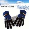 Winter Women Men Fleece Full Finger Gloves Warm Gloves Ski Gloves Outdoor Sport Motorcycle Cycling Snow Gloves Unisex