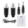 Mikrofon Drahtlos XLR Sender und Empfänger Drahtloses Mikrofon System für Audio Mixer Elektrische Gitarre Bass 30-50m/98-164ft Lang
