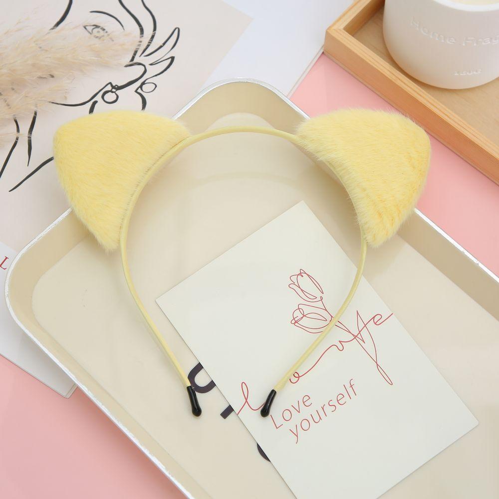 Cat Ears Furry Headbands for Women and Girls, Makeup of Party Decoration, Daily Wearing, Cute
