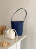 Women Bucket bag Matte Leather Female Shoulder Bag vintage Suede lady big handbag bolsos Winter new Composite Bag bolsas