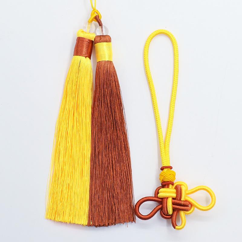 Pandantiv cu ciucure nod chinezesc bicolore pentru meșteșuguri DIY