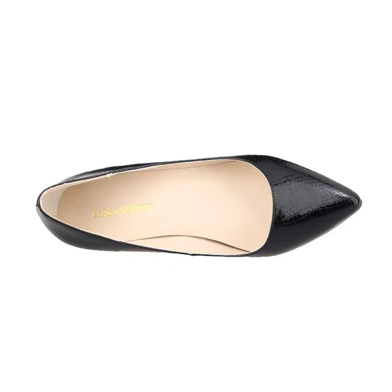 Spring Sexy Crocodile Pattern Women Pumps Gold Platform Pointed Toe Shallow Party High Heels Ladies Office Wedding Shoes