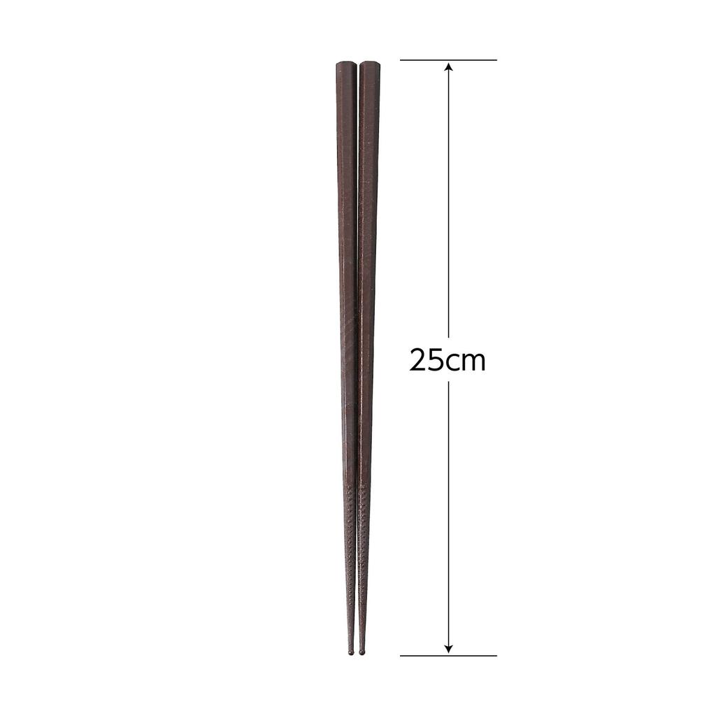 Akebono Sangyo Serving Made In Commercial Tips for a Firm Chopsticks, Brown, 25cm, Packaged, Japan, Use, Double-embossed Non-Slip, Grip, PM-331