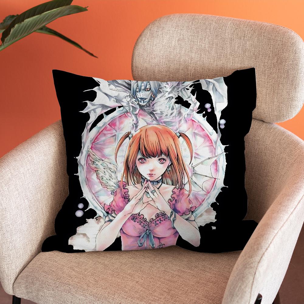Misa Amane D-Death Notes Pillow Case Soft Cushion Cases for Farmhouse Sofa Decor Home Decorations and Protector Pillow Case