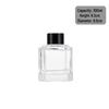 100ml/200ml Multi-faceted Square Aroma Diffuser Bottle, Empty Rattan Flameless Diffuser