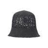 VARZAR VA Plate Crochet Bucket Hat Gray