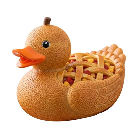 

Десертная фигурка утки, мультяшная статуэтка утки, виниловая скульптура животного, украшение для дома, офиса, рабочего стола, книжной полки C