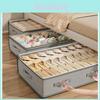 Bed Under Clothes Storage Bin With Lid Foldable Nonwoven Fabric For Bedroom Organization