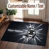 Custom Rug Borussia Mönchengladbach Pattern Print Name Text Soft Non‑Slip Floor Carpet for Home Indoor Decoration