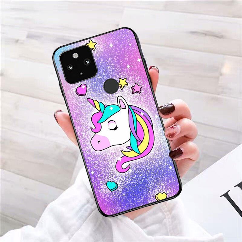 Cute Rainbow Unicorn Phone Case for Google Pixel 7 Pro 7 6A 6 Pro 5A 4A 3A Pixel 4 XL Pixel 5 6 4 3 XL 3A XL 2 XL
