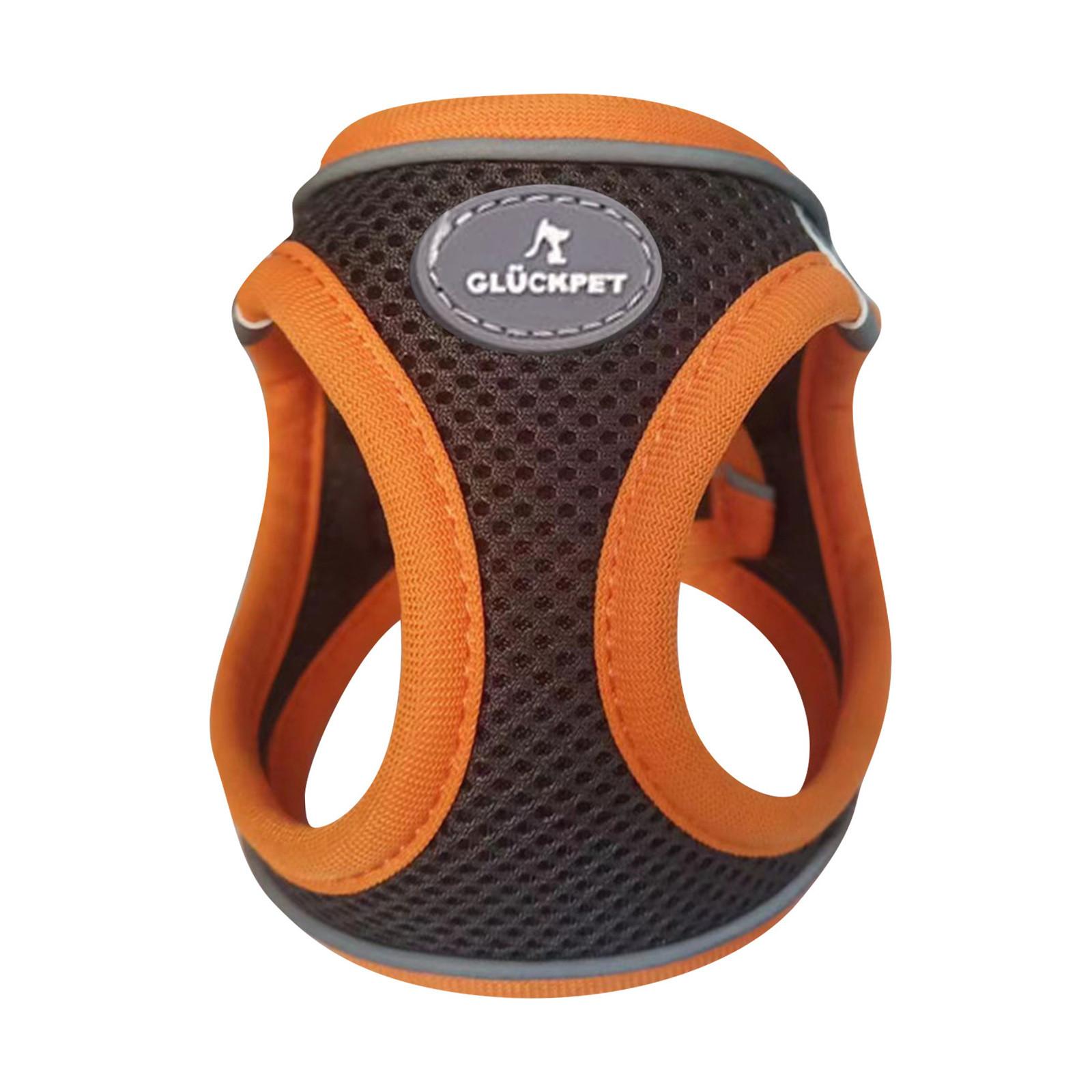 

Грудь для домашних животных, спина, нагрудные и задние ремни, товары для домашних животных, ударный поводок для собак S коричневый