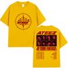 Ateez 2026 World Tour in Your Fantasy T-shirt Unisex Abbigliamento Donna Casual Cotone Oversize Estiva Manica Corta Top Streetwear