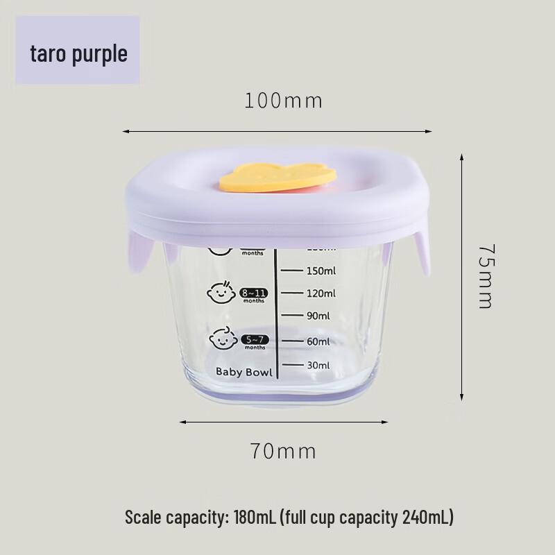 Abay Baby Food Storage Glass Container Set