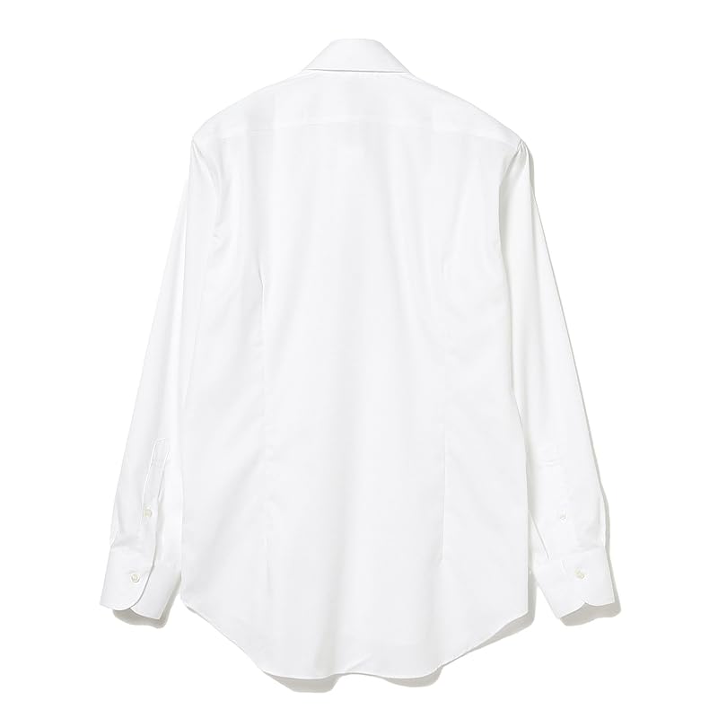 [Beams Heart] L/S shirt basket weave wide collar shirt men's WHITE 38