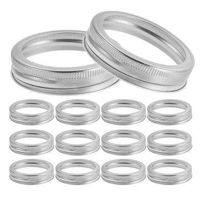 24pcs Mason Jar Lids Replacement Rings Wide Mouth Canning Bands For Food Storage Tinplate Jar Lid Reusable Sealing Supply