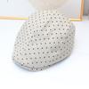 Retro Polka Dot Forward Hat Women's Summer Fashion Versatile Face Little Newsboy Beret Literary Painter Hat