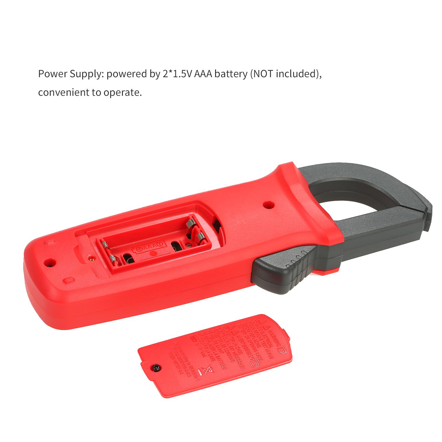 

UNIT UT202+ 4000 Відліків Цифровий Кліщовий Мультиметр True RMS Кліщовий Амперметр Вимірювач Напруги NCV чорний/червоний