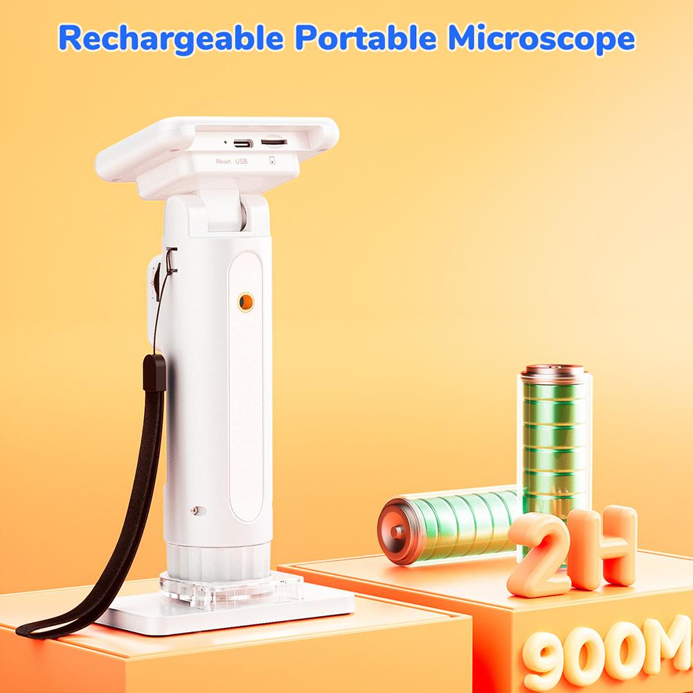 Microscope with 2.8 Inch Screen Handheld Microscope Camera 1080P HD Portable Handheld Magnifying Glass Educational Science
