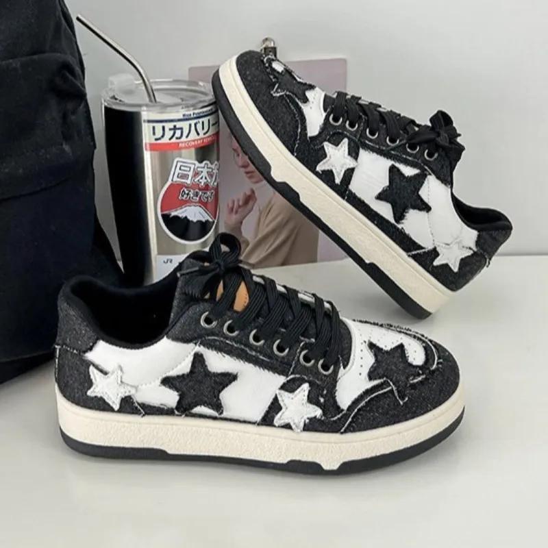 Designer Women's Sneakers Fashion Street Skateboard Shoes Luxury Brand Casual Shoes for Women Lace Up Flats Zapatillas De Mujer