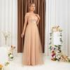 Long sleeve V-neck Sexy Long Sequined Banquet Wedding Wedding Birthday Evening dress Bridesmaid Dress Party Dress