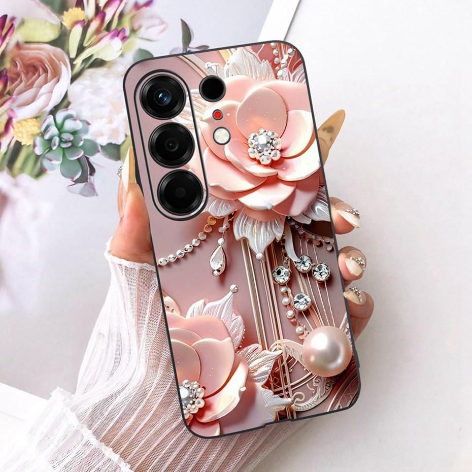 Fashion Letter Phone Case For Tecno Camon 50 4G Back Cover For Tecno Camon50 4G CN5 Soft Black Silicone Cases