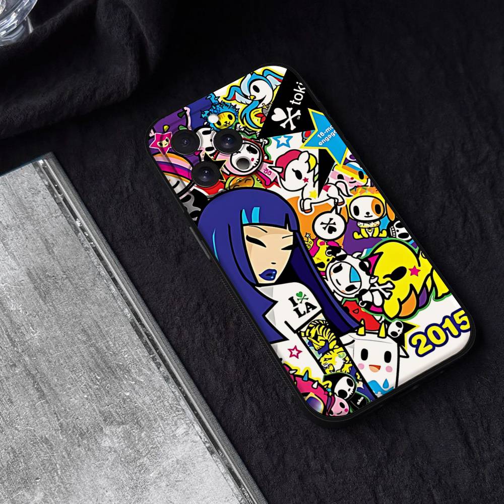 Japan T-Tokidokis Phone Case Phone Case For Iphone 17 16 15 11 13 14 Pro Max X Xr Xs Max 12mini Black Shell Cover Case