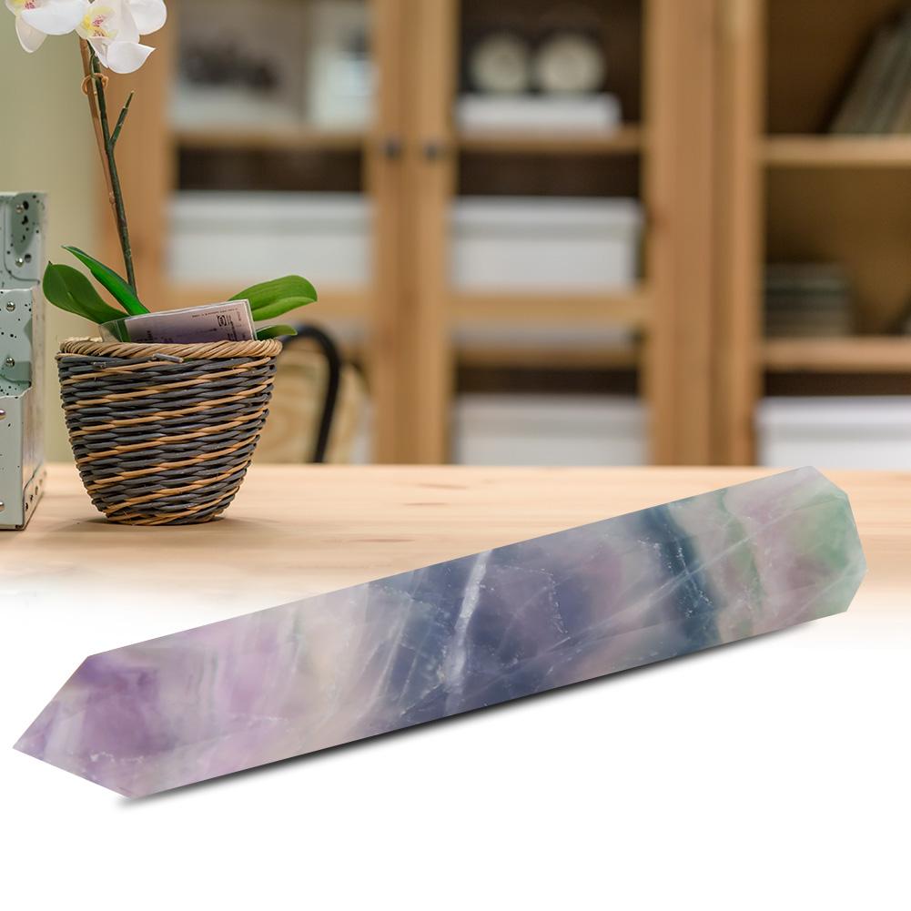 Einspitziger Bunter Fluorit Kristall Säule Heilung Meditation Kristall QuarzZZ0144