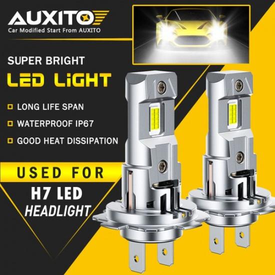 2x  H7 LED Headlight Bulb Super Bright High Low Beam White Canbus 360° M6S